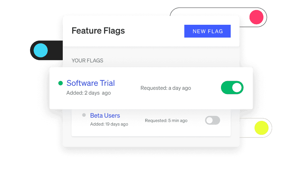 Manage entitlements with feature flags